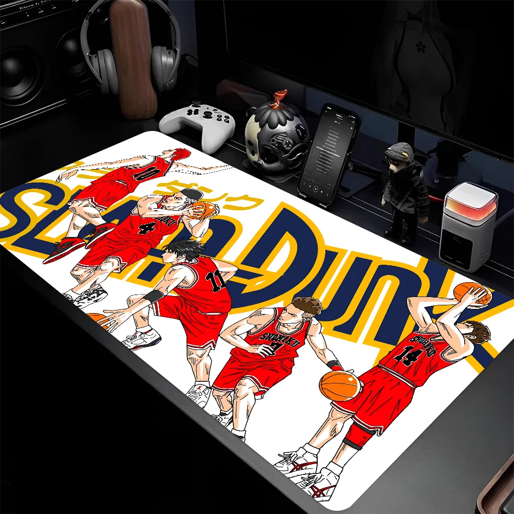 Japanese Classic Anime Slam Dunk Mousepad Mouse Mat Desk Mat With Pad Gaming Accessories Prime Gaming XXL Keyboard Pad Padding