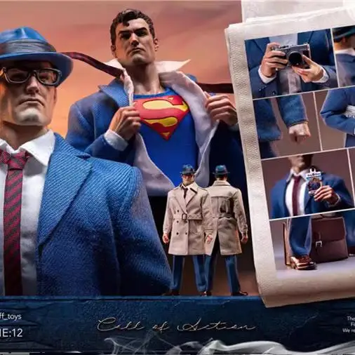 IN STOCK MUFF TOYS 1/12 Scale Collectible Figure Superman Clark Kent Guardians of Metropolis Anime Hero 6Inch Men Soldier Model