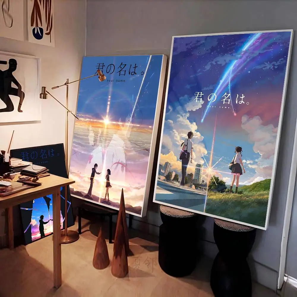 Anime Your Name Mitsuha Movie Classic Vintage Posters HD Quality Wall Art Posters For Home Room Wall Decor