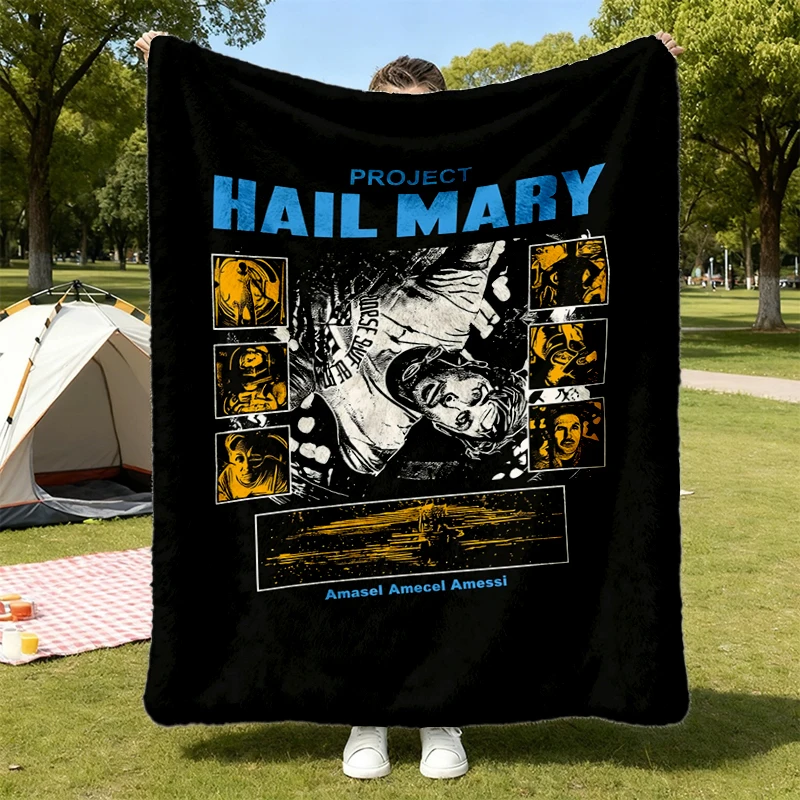 Project Hail Mary Cozy Blanket, Andy Weir Sci-Fi Novel Warm Blanket, Ryan Gosling 2026 Movie