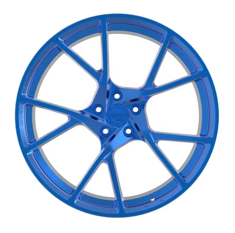 【Hot】Royal Blue Forged Alloy Wheels 5-Hole 17-22 Inch 4-Piece Set New 5x114.3/112/120 PCD High Performance Concave Design