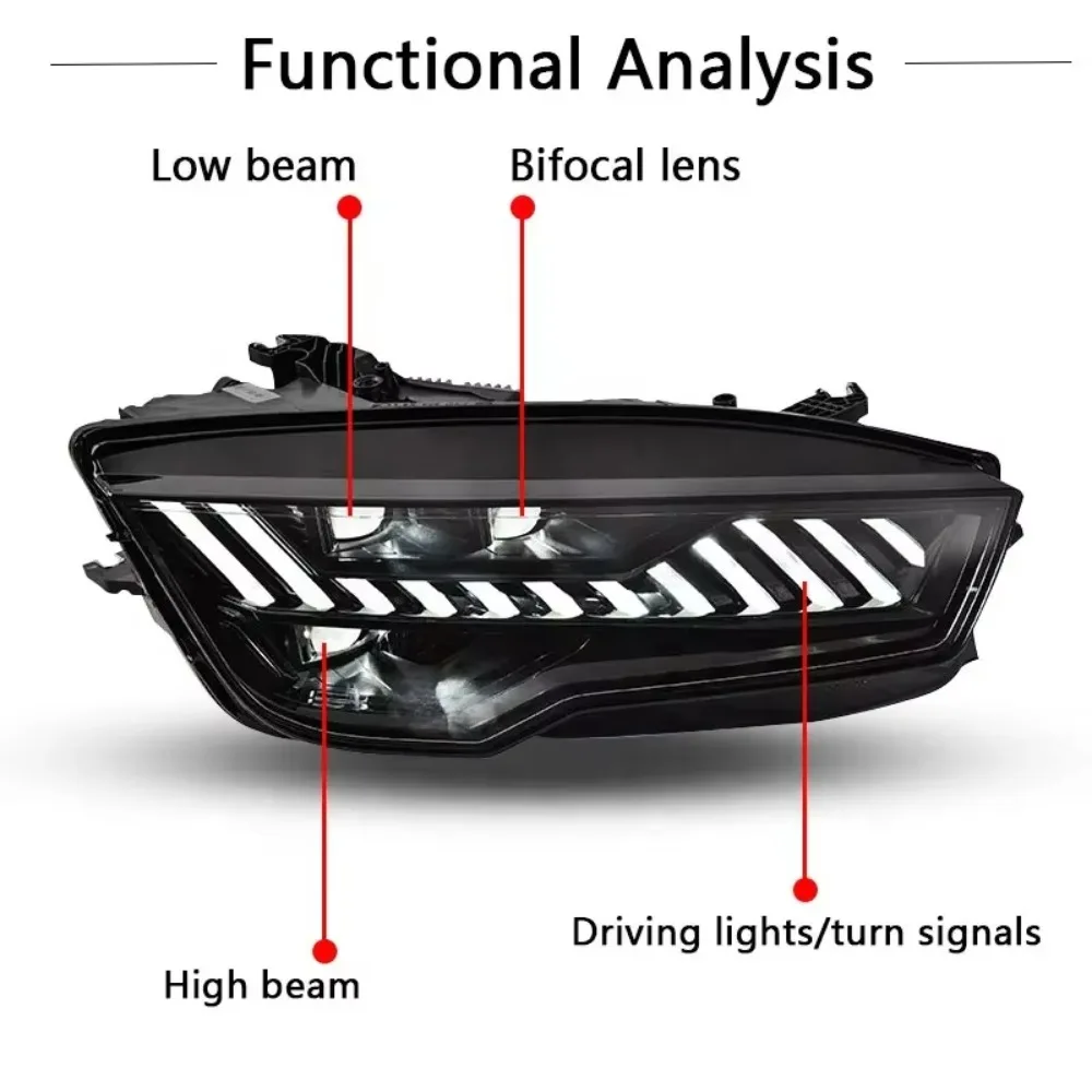 High Quality LED Headlights for  A7 2011-2018 Upgrade RS7, New Version, Plug and Play