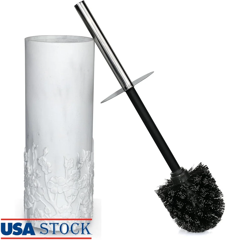 

Набор держателей для туалетной щетки с мраморным дизайном вишни Прочный инструмент для чистки Компактное хранение в ванной комнате Легкое обслуживание