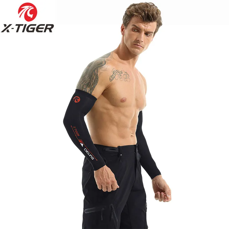 X-TIGER Fahrrad-Beinmanschette, Sport-Armmanschette, Sonne, Anti-UV-Beinärmel, Eisstoff, Fahrrad-Beinmanschette, Laufen, Fitness, Radfahren, Armstulpen – Detail 36