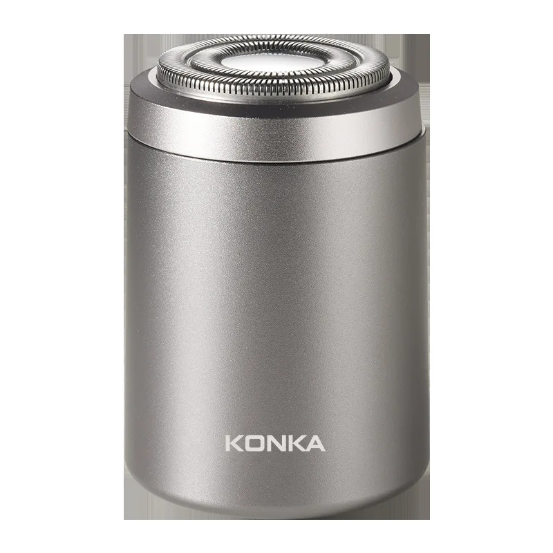 

Konka shaver electric rechargeable small mini portable beard knife full body wash small steel cannon razor