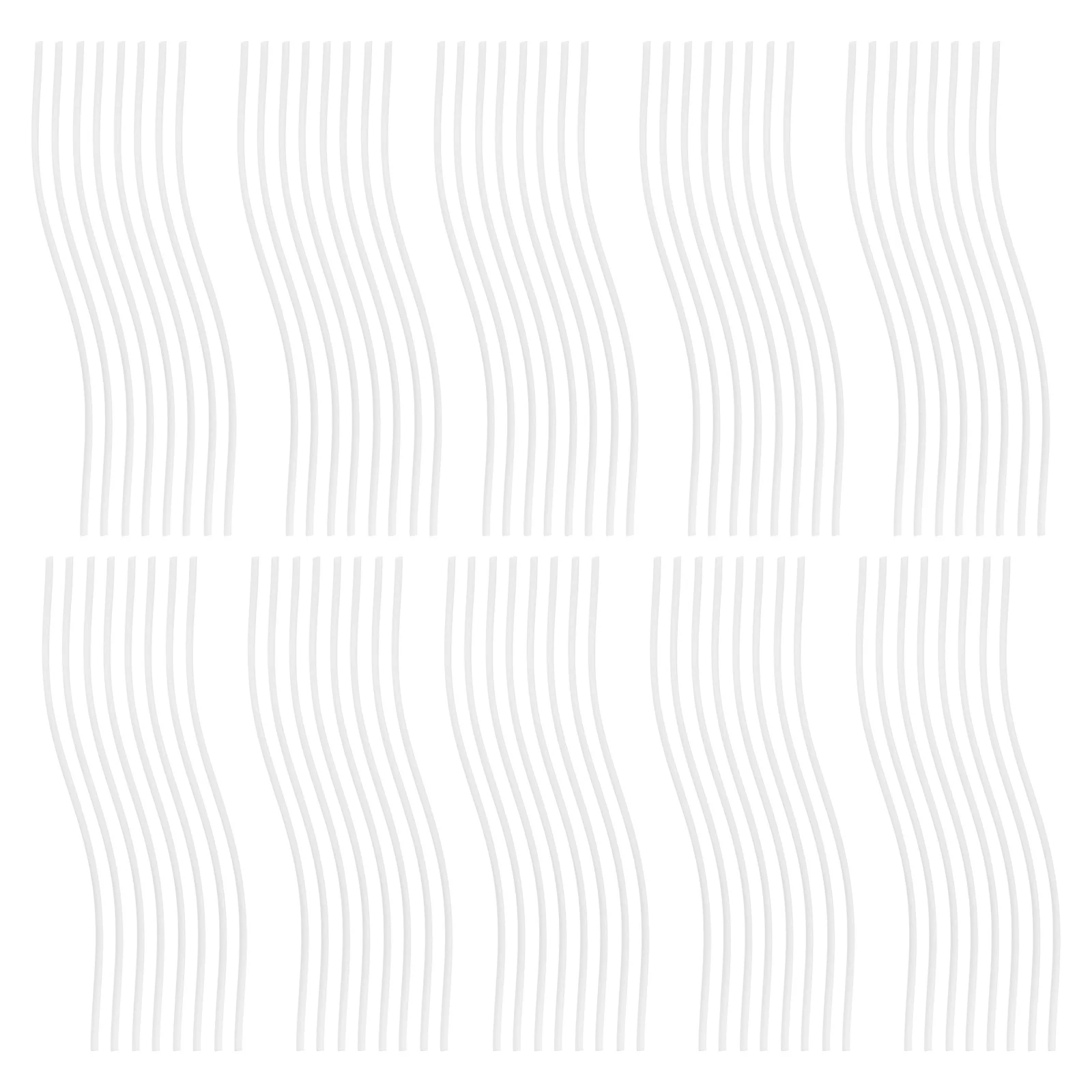 

100Pcs Curved Essential Oil Diffuser Sticks Fiber Rods for Aroma Diffuser Refill Home Office Car Fragrance Sticks