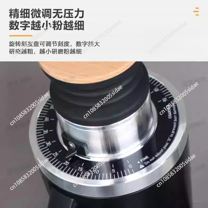 DF54 Single Dose Coffee Grinder Electric Burr Mill For Home Barista Espresso Brewing Compact Anti Static Plasma Generator