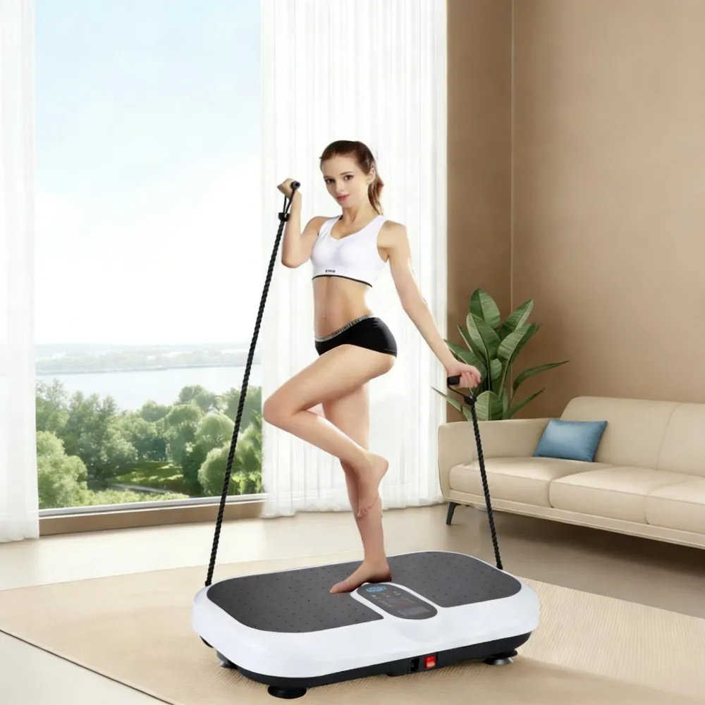 

Home Fitness Vibration Plate Machine Body Shaker Platform Weight Loss Trainer Fat Burning Workout Equipment for Home Gym 2026