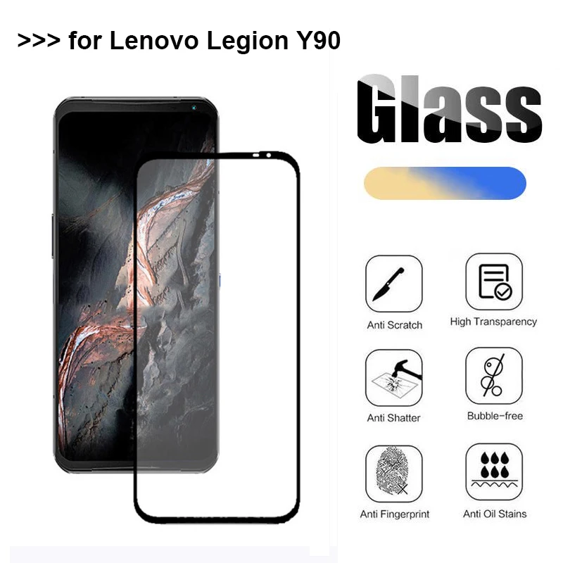 

2-1PC Tempered Glass For Lenovo Legion Y90 Screen Protector HD Full Coverage Protecion Glass For Lenovo Legion Y70 Y 90 Pelicula