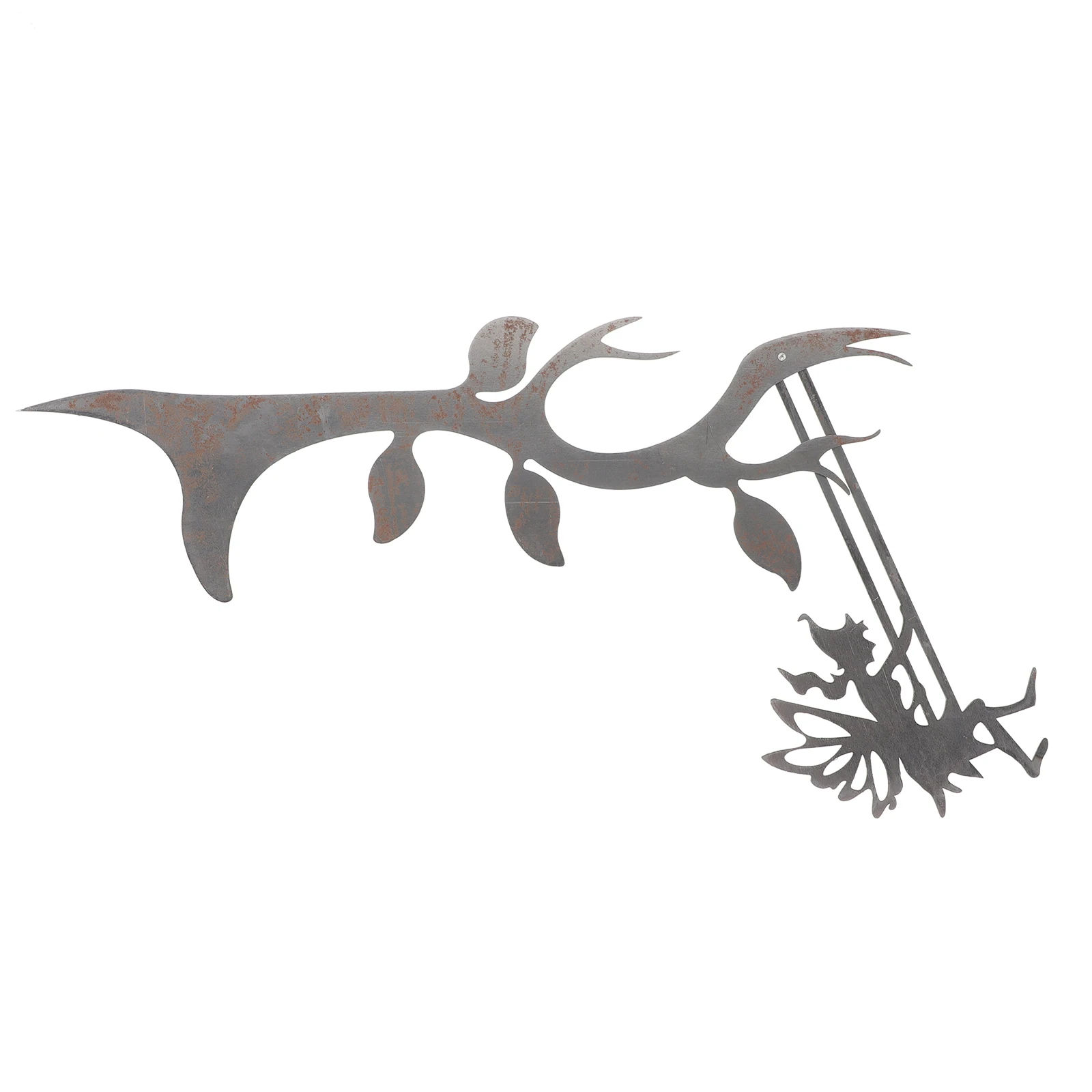 

Metal Fairy Wall Decor Iron Tree Stake Outdoor Garden Art Sculpture Yard Patio Statute Branch Ornament