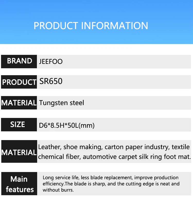 Blade Esko Kongsberg Shank Diameter 6 mm Esko Ecocam Oscillating Blade SR650