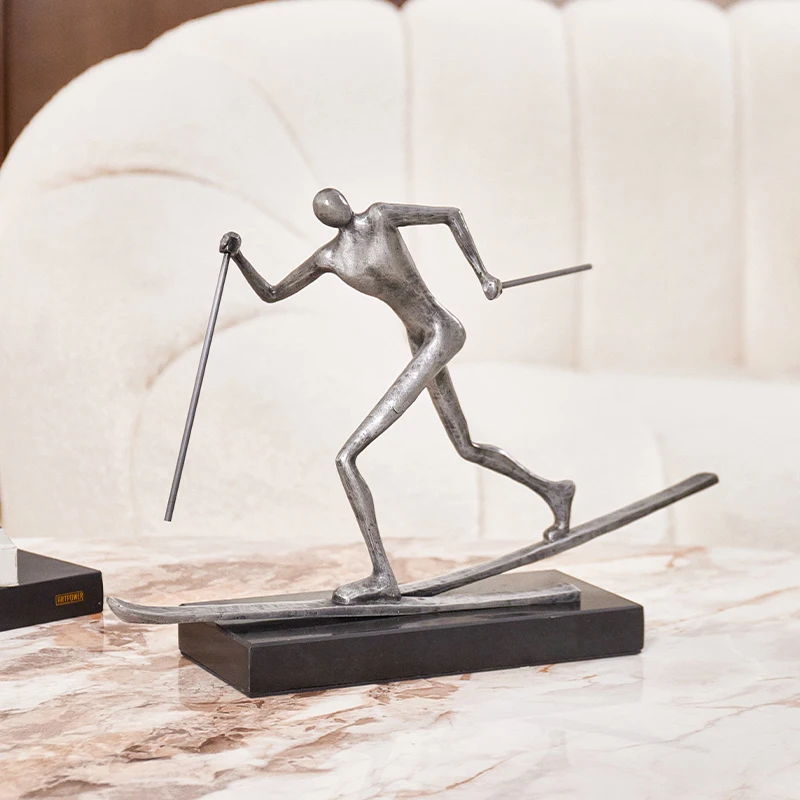 Home Decoration Skating Man Desktop Sculpture Home Decoration Accessories For Living room