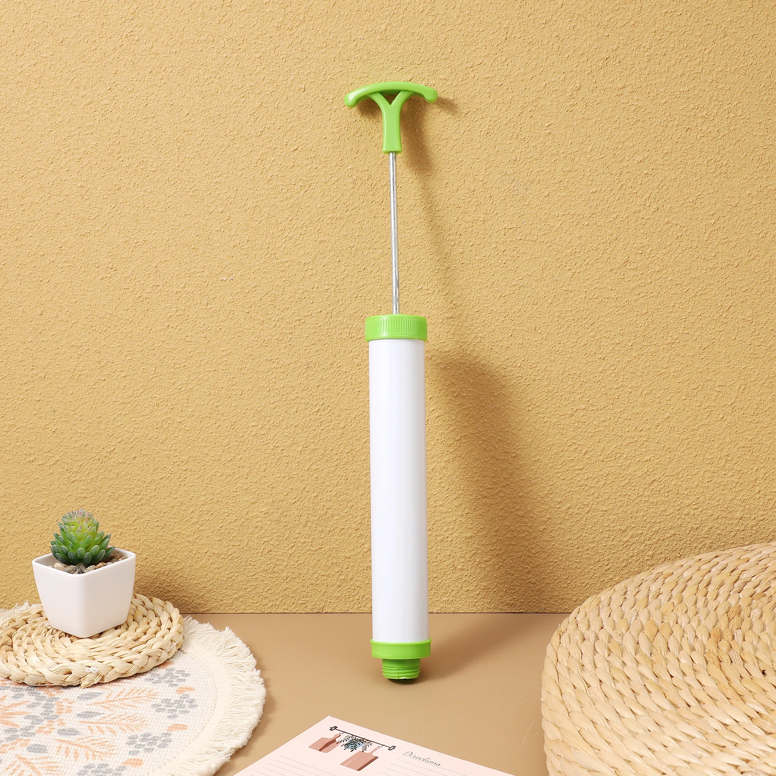 

Handheld 1pcs Manual Air Vacuum Pump Plastic 24cmx5cm Size 30cm Pipe for Storage Bags Deflation Easy Use
