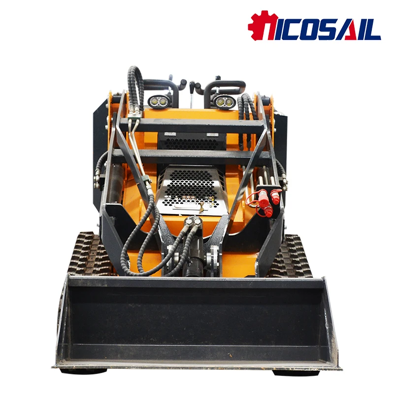 

Customized skid steer loader CE EPA efficient 360kg 460kg tracked small skid steer loader for low price sale