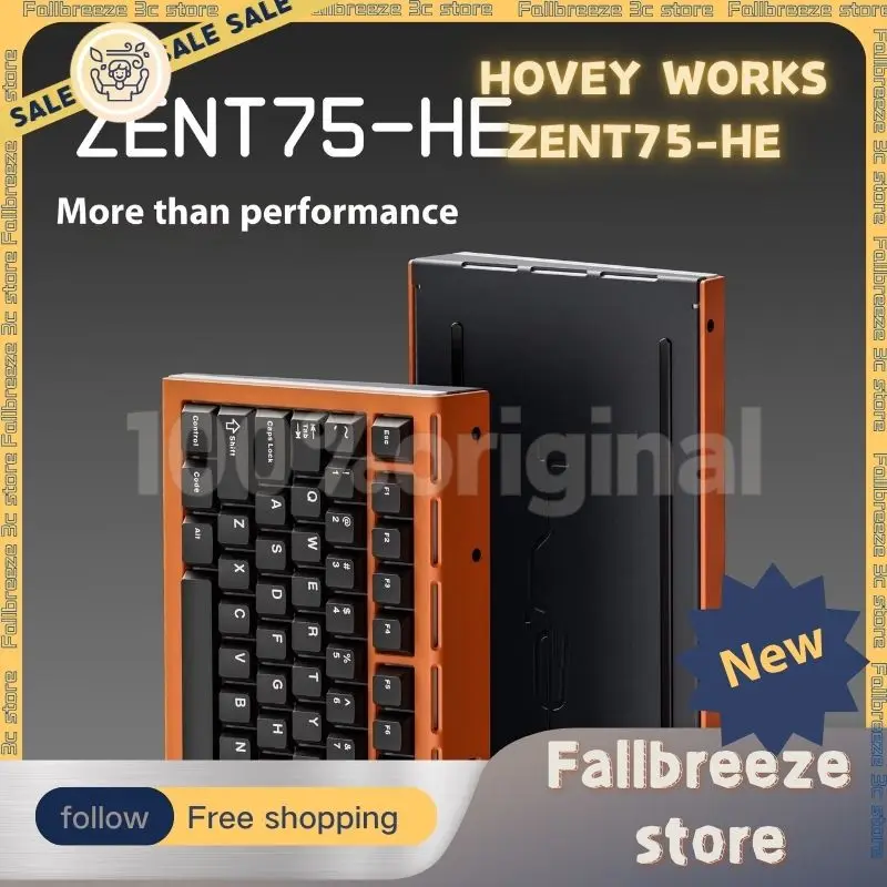 HOVEY WORKS ZENT75-HE Magnetic Switch Mechanical Keyboard Magnetic Jade Pro RGB RT0.01 Esports Gamer PC Gaming Keyboard Gifts