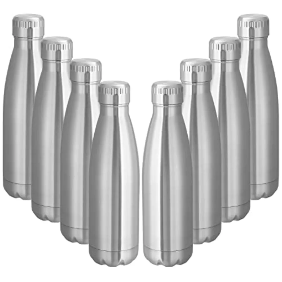 

Water Bottles Bulk Reusable Metal Sports Water Bottle Keeps Drink Hot and Cold BPA Free Double Wall Vacuum Cola Shape Insulated