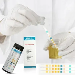 100pcs 11-In-1 Urine Test Strips 11 Parameters Testing Uti Urinalysis For Ketosis Ph Protein Kidney And Liver Function