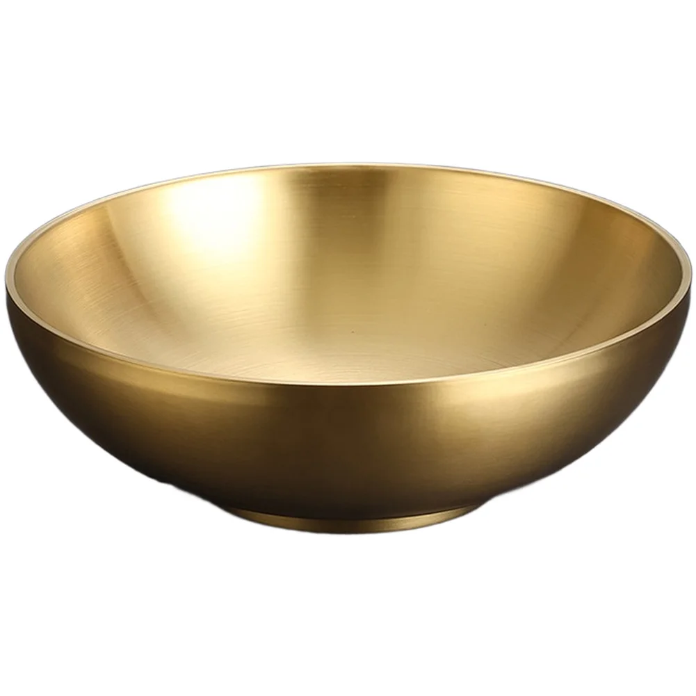 304 Stainless Steel Serving Bowl for Asian Cuisine Double Layer Design Improved Heat Retention Scratch Resistant