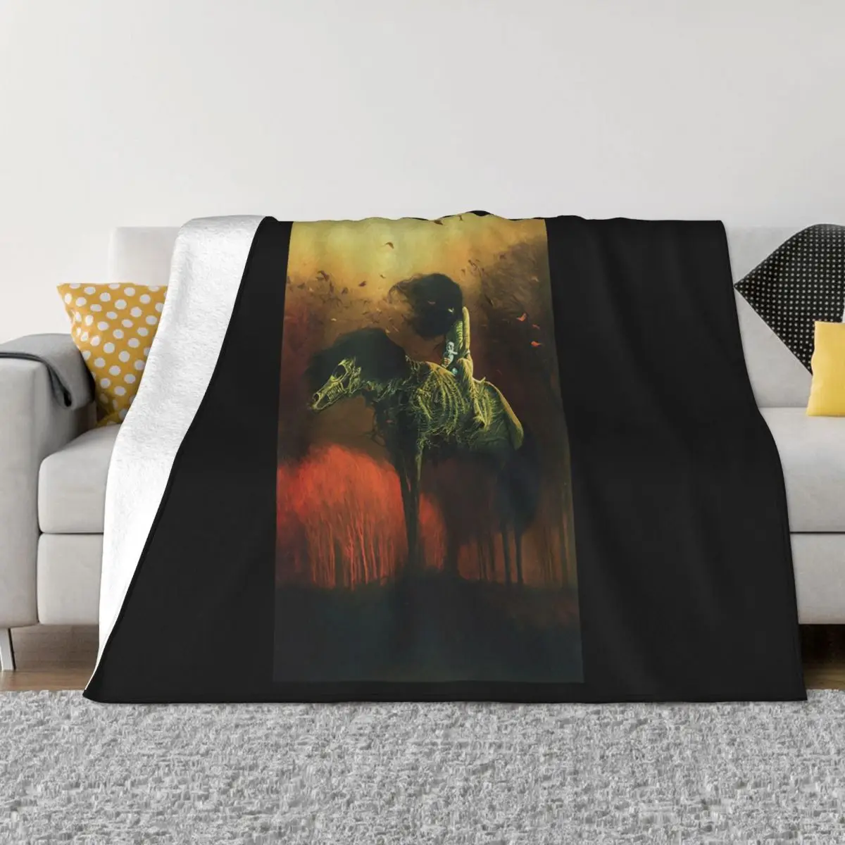 Zdzis Aw Beksi Ski Painting Men's Top Quality Fresh Design Hip Hop Girl Oversize Style Classic Throw Blanket