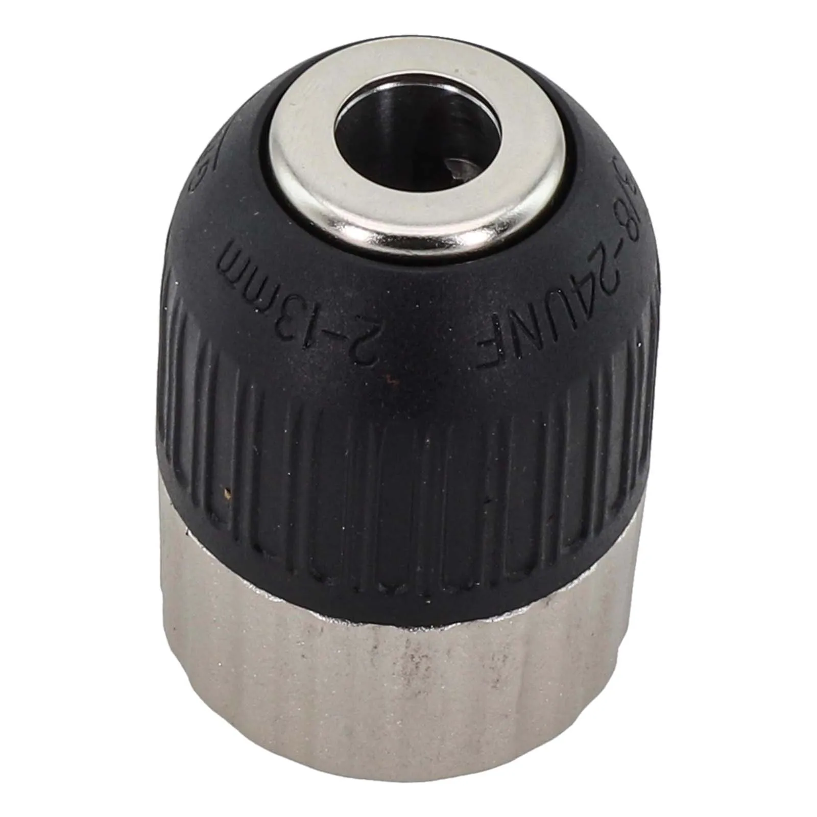 

2-13mm Clamping Electric Drill Chuck Drilling Tasks 2-13mm Clamping Range Self-tighten Design 9.5mm Threaded Hole