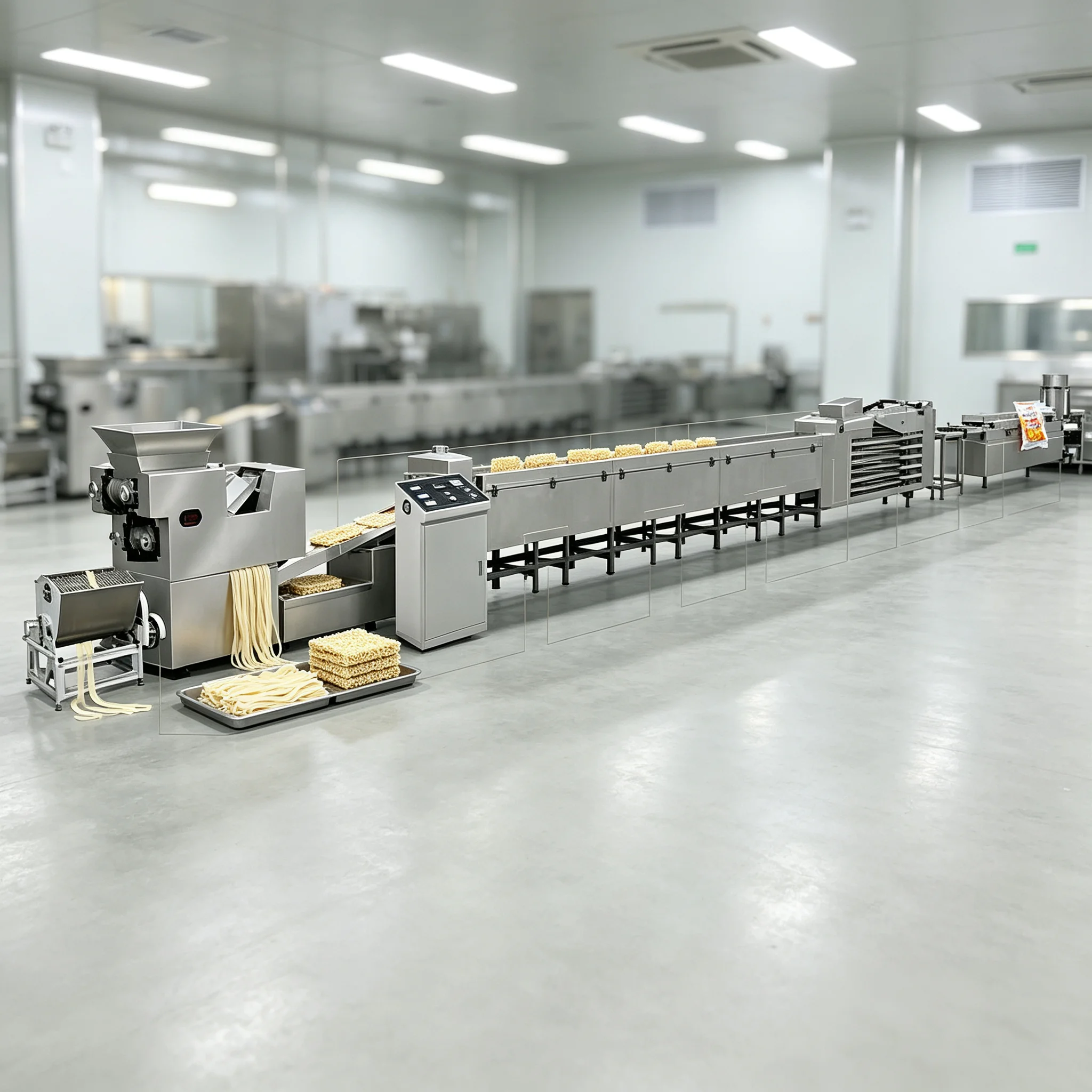 Instant Noodles Machine Production Line Automatic for Korean Ramen Instant Maker and Chinese Instant Noodle Making