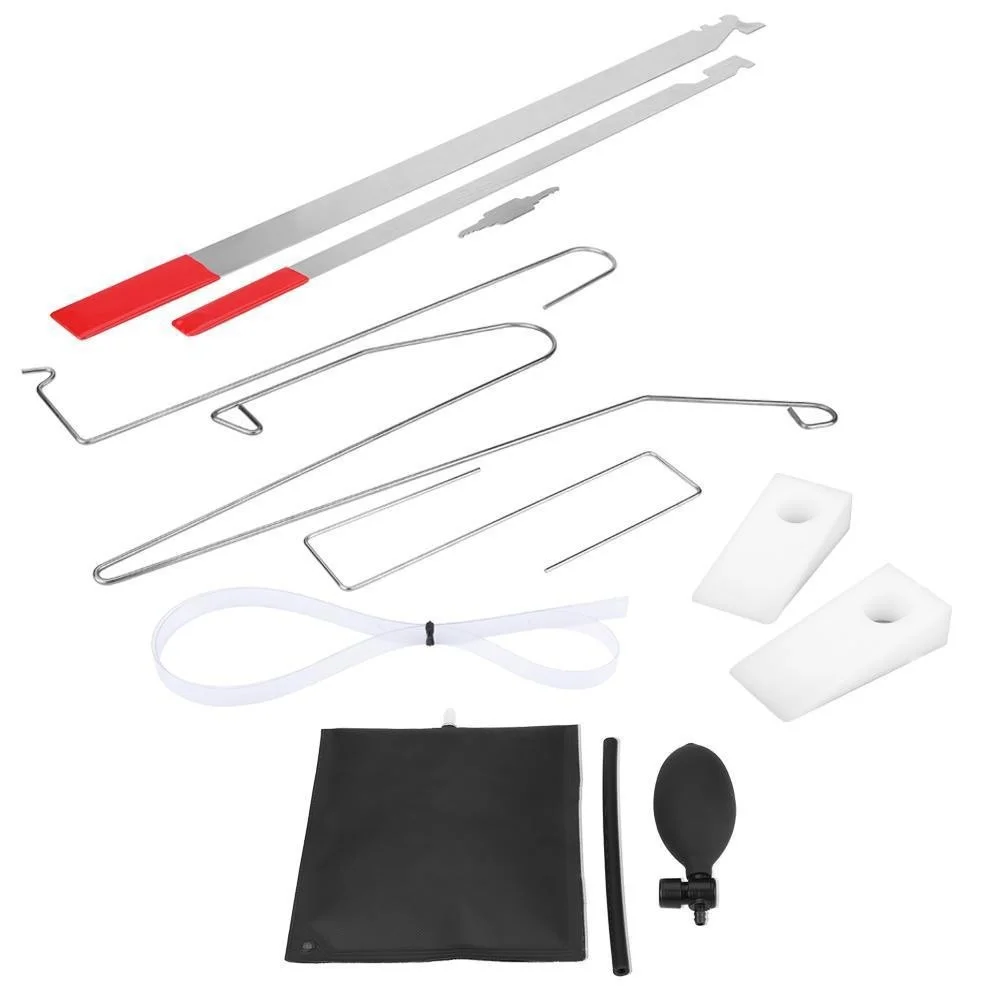 Universal Car Emergency Tool Car Window Door Key Lost Kit Emergency Open Unlock Pad Tool Inflatable Air Pump