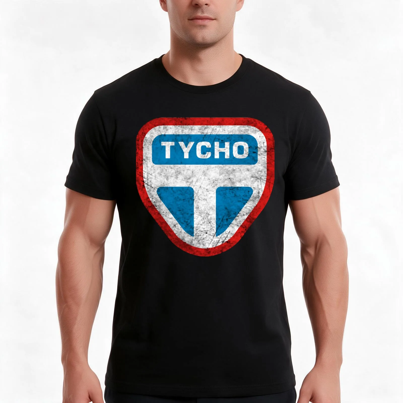 The Expanse Tycho Logo Dirty Classic T-Shirt, Summer Casual Cotton Tee, Oversized Streetwear Tops, Vintage Graphic Print