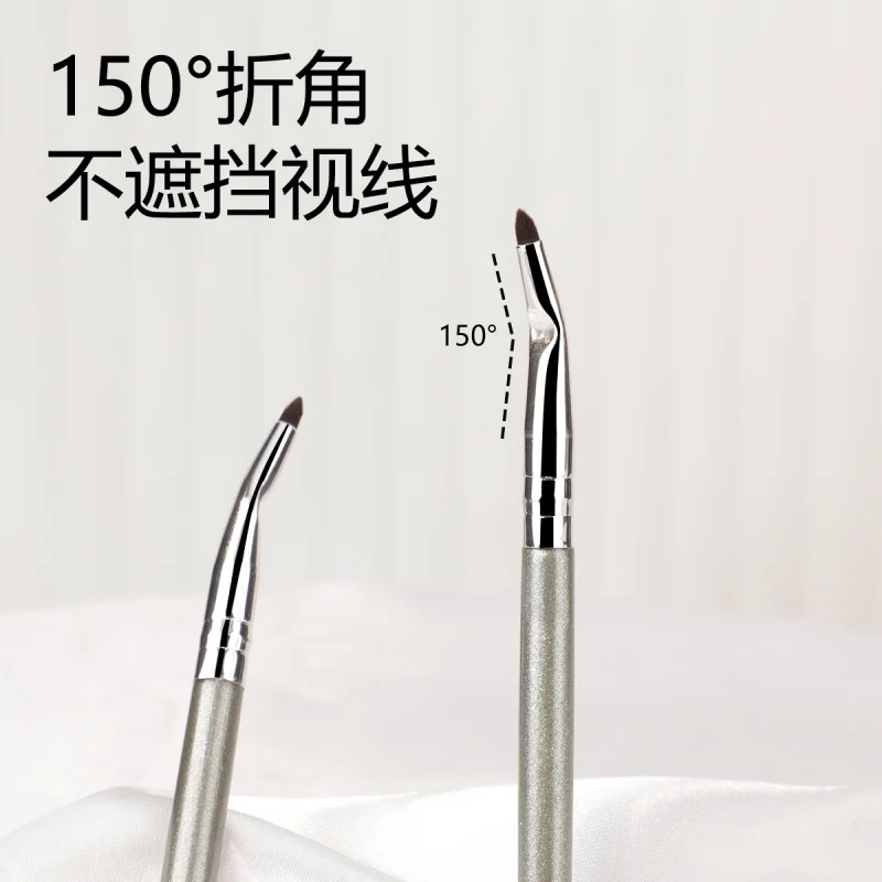 New Angled Eyeliner Precision Right Angle Concealer Brush Under Eye Lines, Tear Troughs, and Eye Details