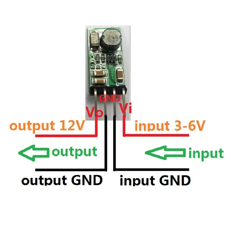 5PCS Mini Dc-Dc 1.2A 3V 3.3V 3.7V 4.5V To 5V 9V 12V Step-Up Current Mode Pwm Converter Dc Voltage Inverter