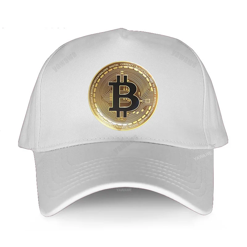 Men Adult Adjustable Cap Gold Bitcoin BTC women Cotton hat Designer Cryptocurrency Crypto Currency Geek Fashion baseball caps