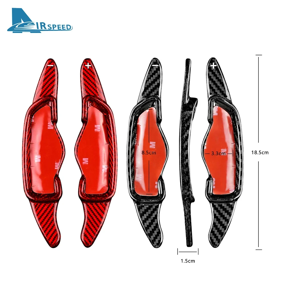 

Hard Dry Carbon Fiber For Hyundai Genesis G70 Sonata 10 2020 2021 2022 Steering Wheel Paddle Shifter Extension Accessories