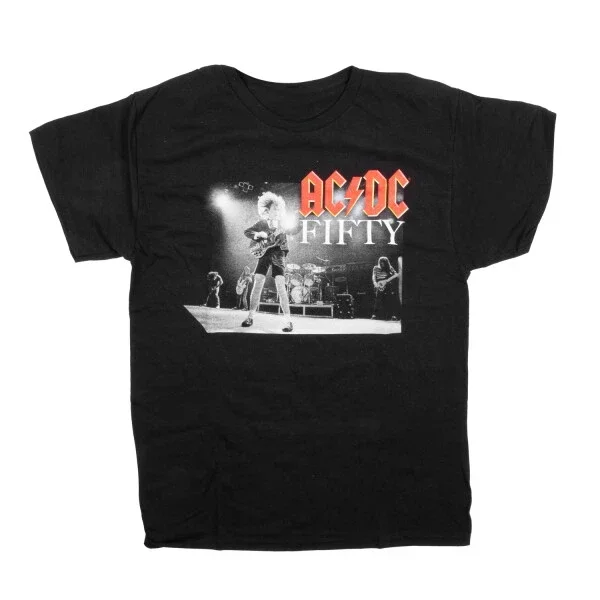 Hot New Trendy ACDC 2024 Men's Summer Graphic Print T-shirt Man Woman Short Sleeved Luxury Tees Clothing Loose  Soft Tops