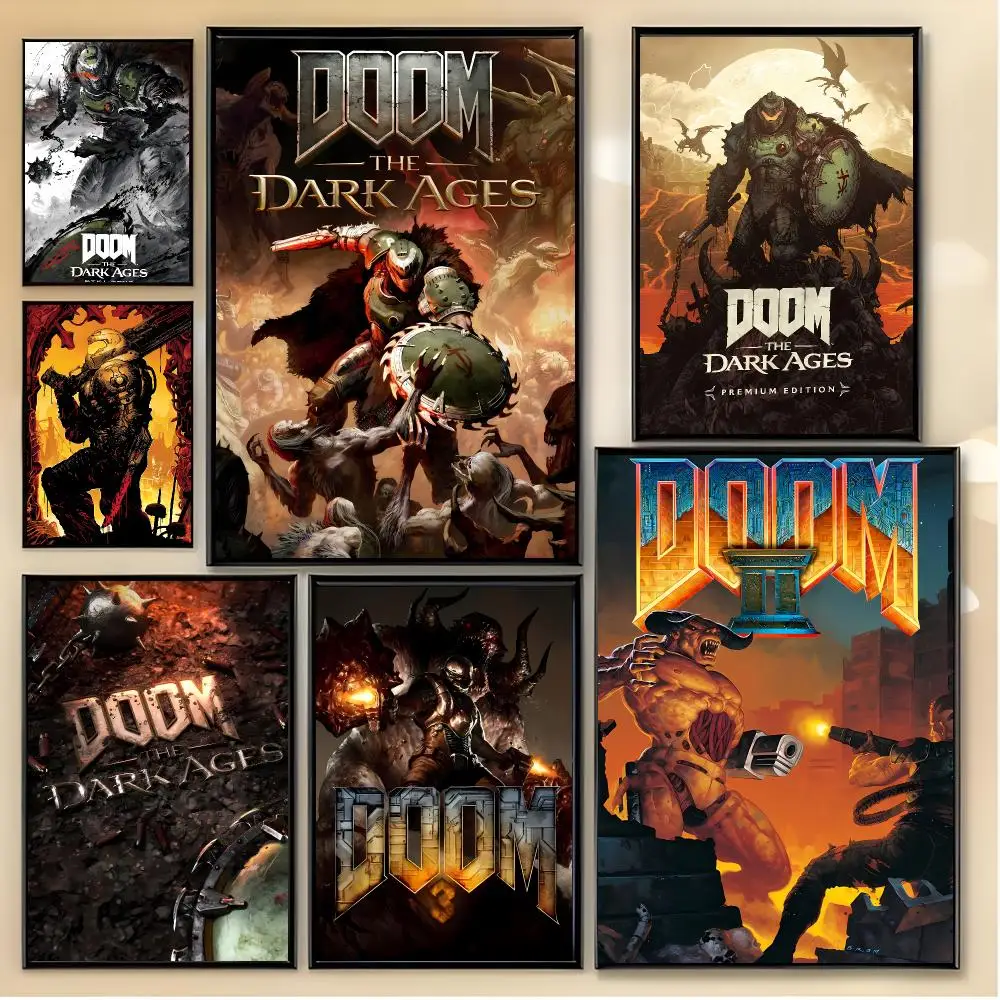 Epic Shooter Game D-DOOM The Dark Ages Poster Unique Home Decoration Ideas & Stylish Interior Art