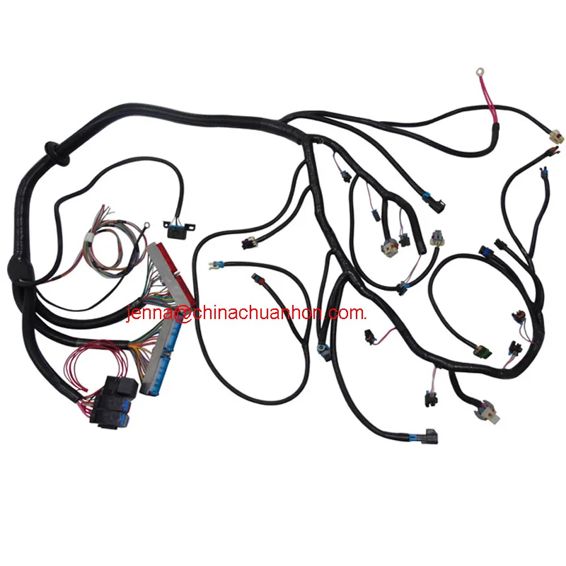 Upgrade 1997-2002 LS VORTEC 4.8 5.3 6.0 CNCH Swap Standalone ENGINE Wiring Harness W/T56 DBC Manual transmission TXL Harness