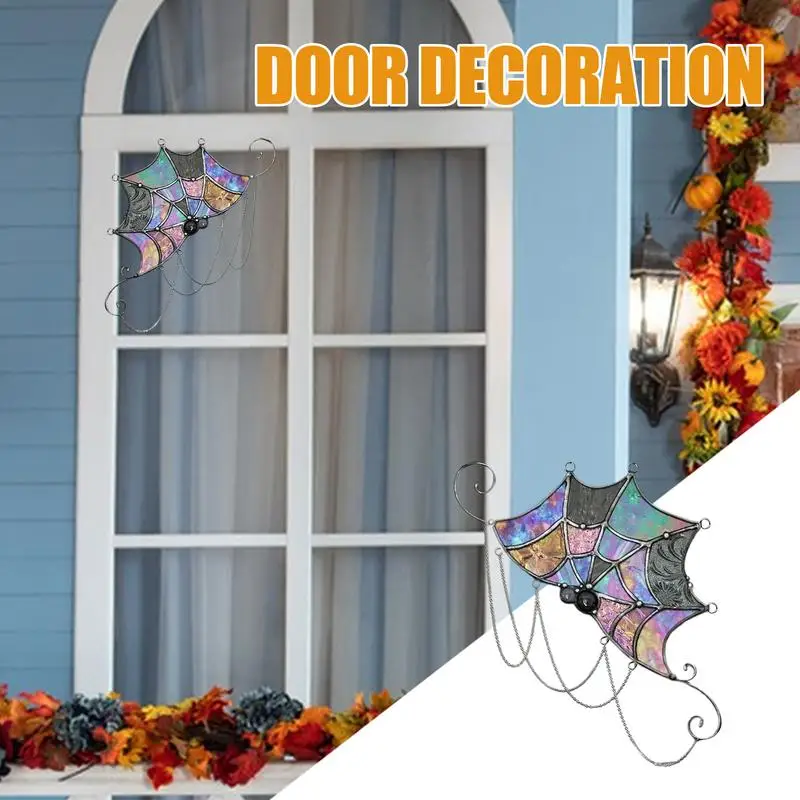 Halloween Spooky Web Door Sign Creepy Spiderweb Door Trim Door Topper Decor Spiderweb Halloween Door Corner Sign Halloween Spook