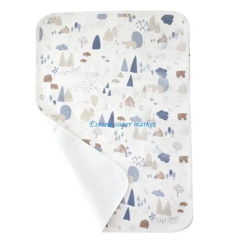 090B Baby Diaper Changing Pad for Boys Girls 0-36Month Breathable Waterproof Urine Mat Crib Mattress Reusable Diaper Pads