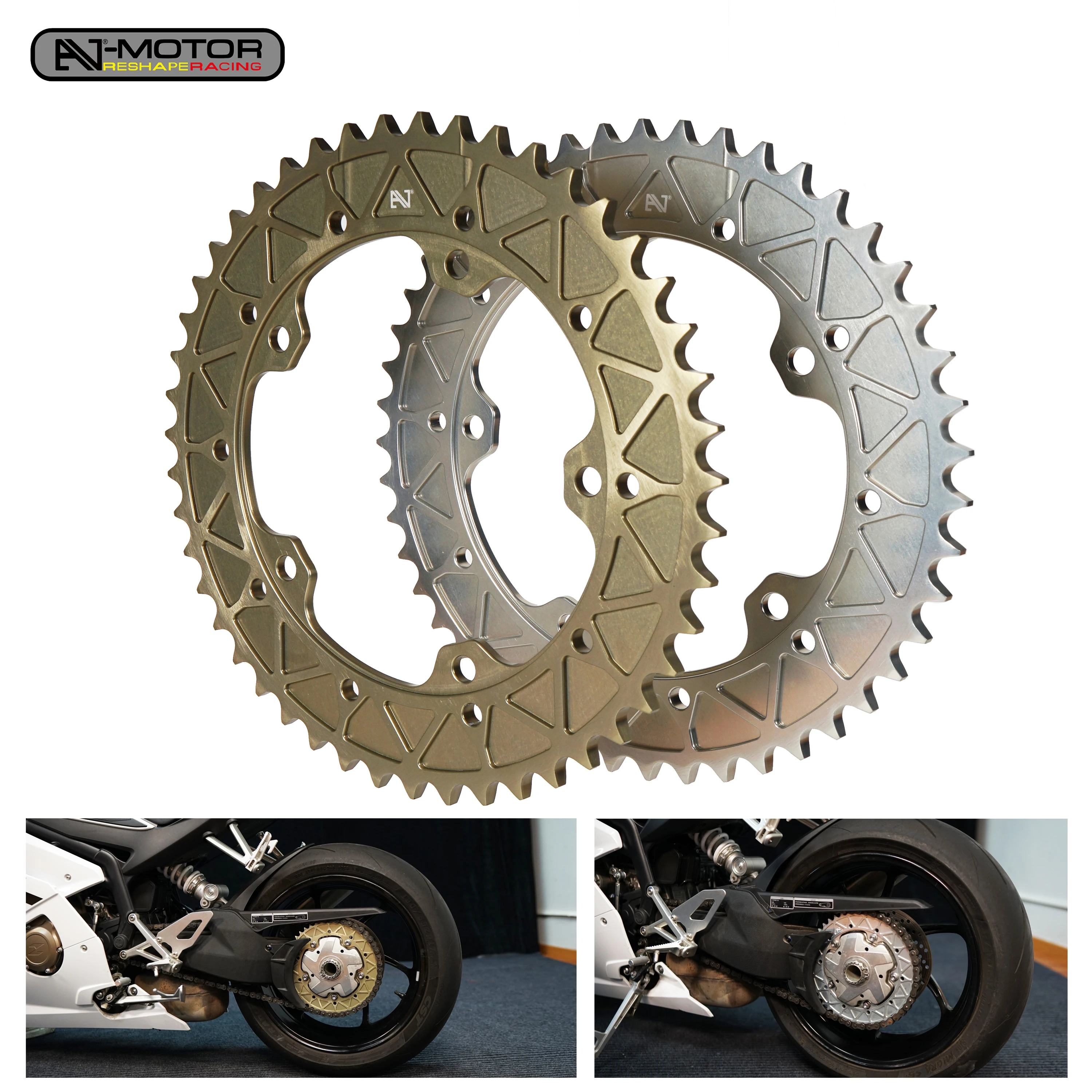 AJ-MOTOR Motorcycle Racing Aluminum Alloy 520 Rear Sprocket 47T For ZXMOTO ZX-500RR 2025 2026
