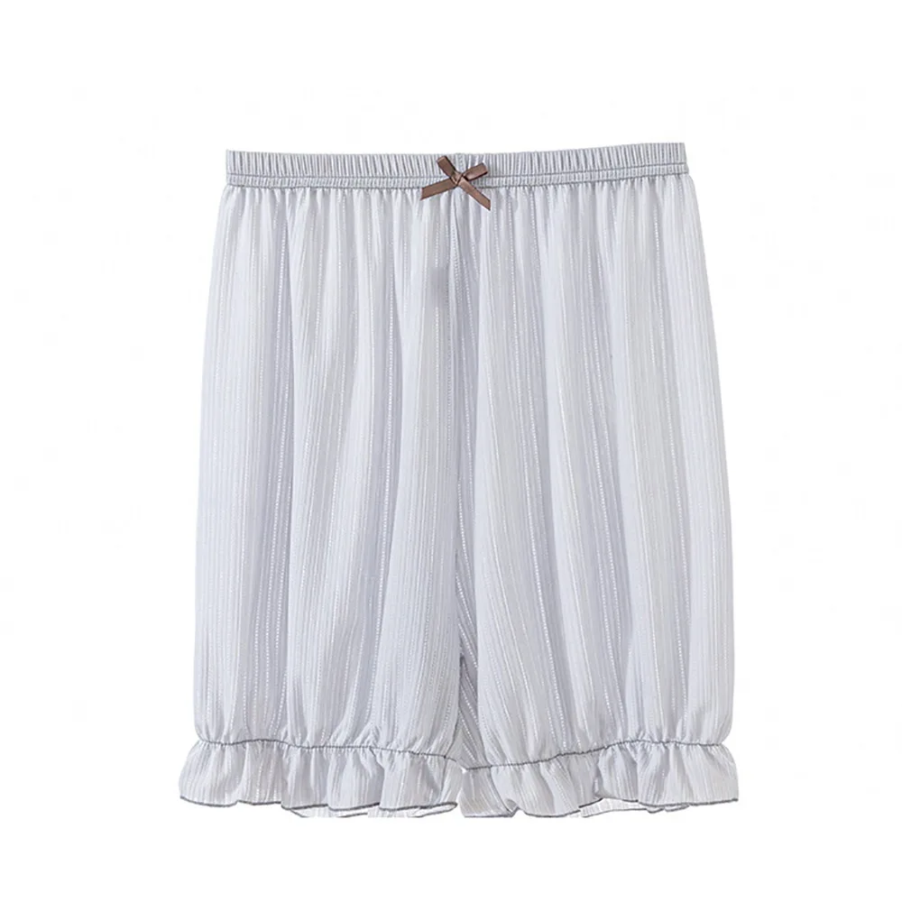 Creative Multicolor Pumpkin Pants Ice Silk Lace Trim Ace Short Panties Anti Exposure Design Thin Safety Shorts Women Girl