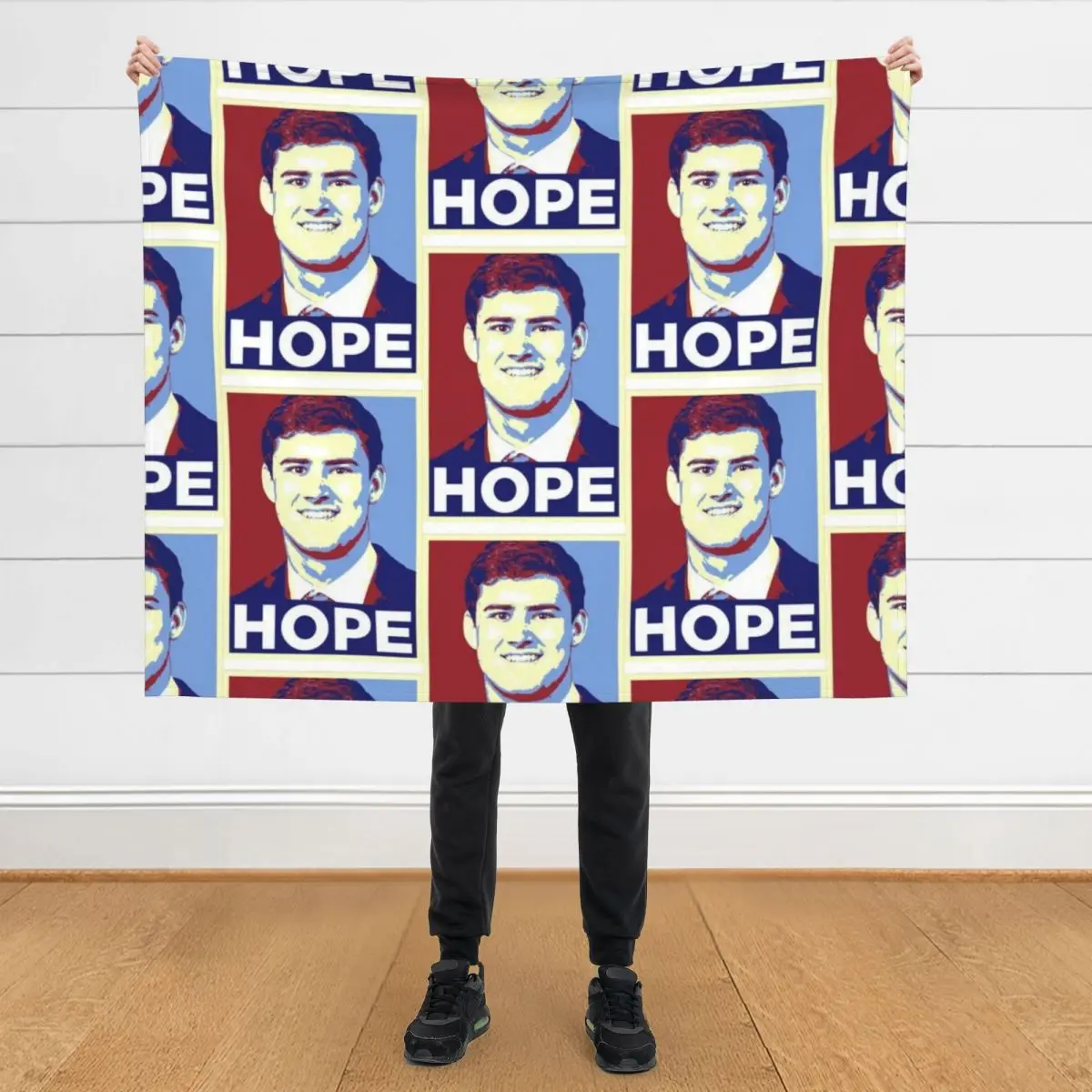 

Daniel Jones Hope New York Football Draft Pick Throw Blanket Large Plaid on the sofa funny gift halloween Blankets