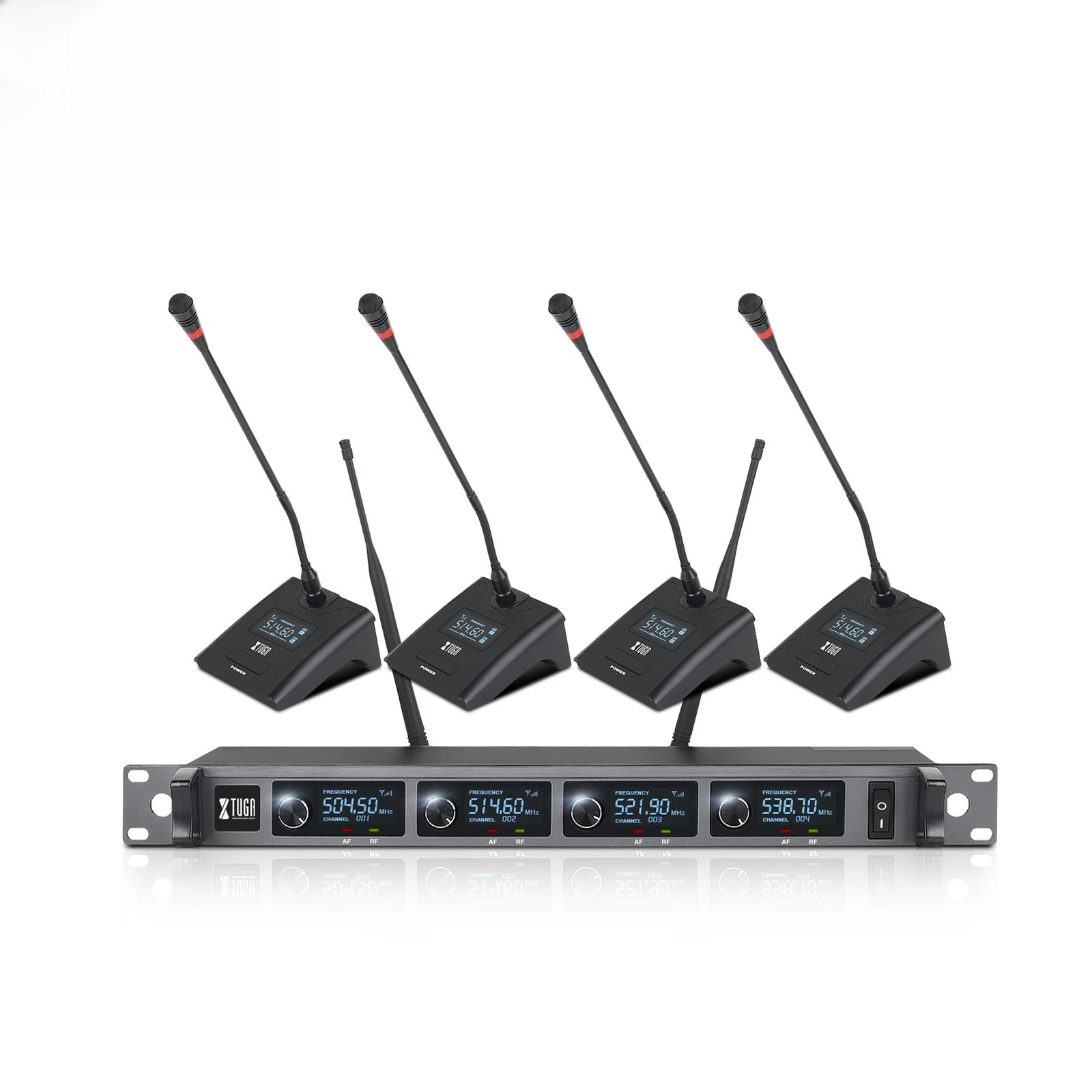 

Беспроводной микрофон A140 1-в-4 профессиональный, ручной, с поясной сумкой, головным и петличным микрофонами для караоке, конференций и выступлений