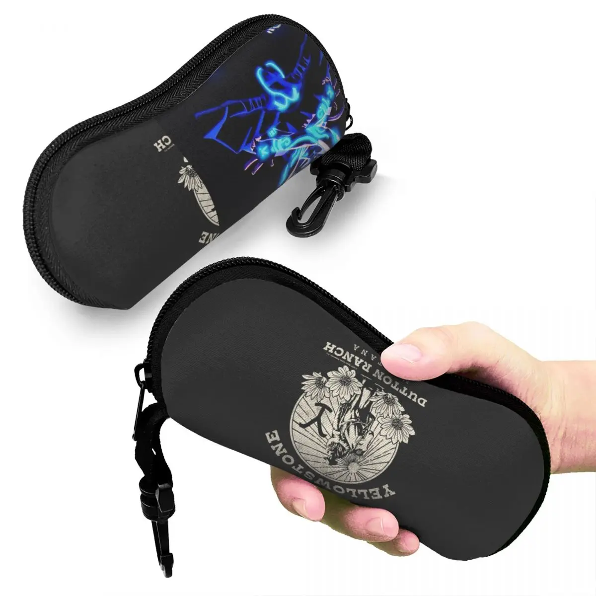 

Yellowstone Dutton Ranch Shell Glasses Case Protective Sunglasses Box Women Men Soft Eyeglass Bag Pouch