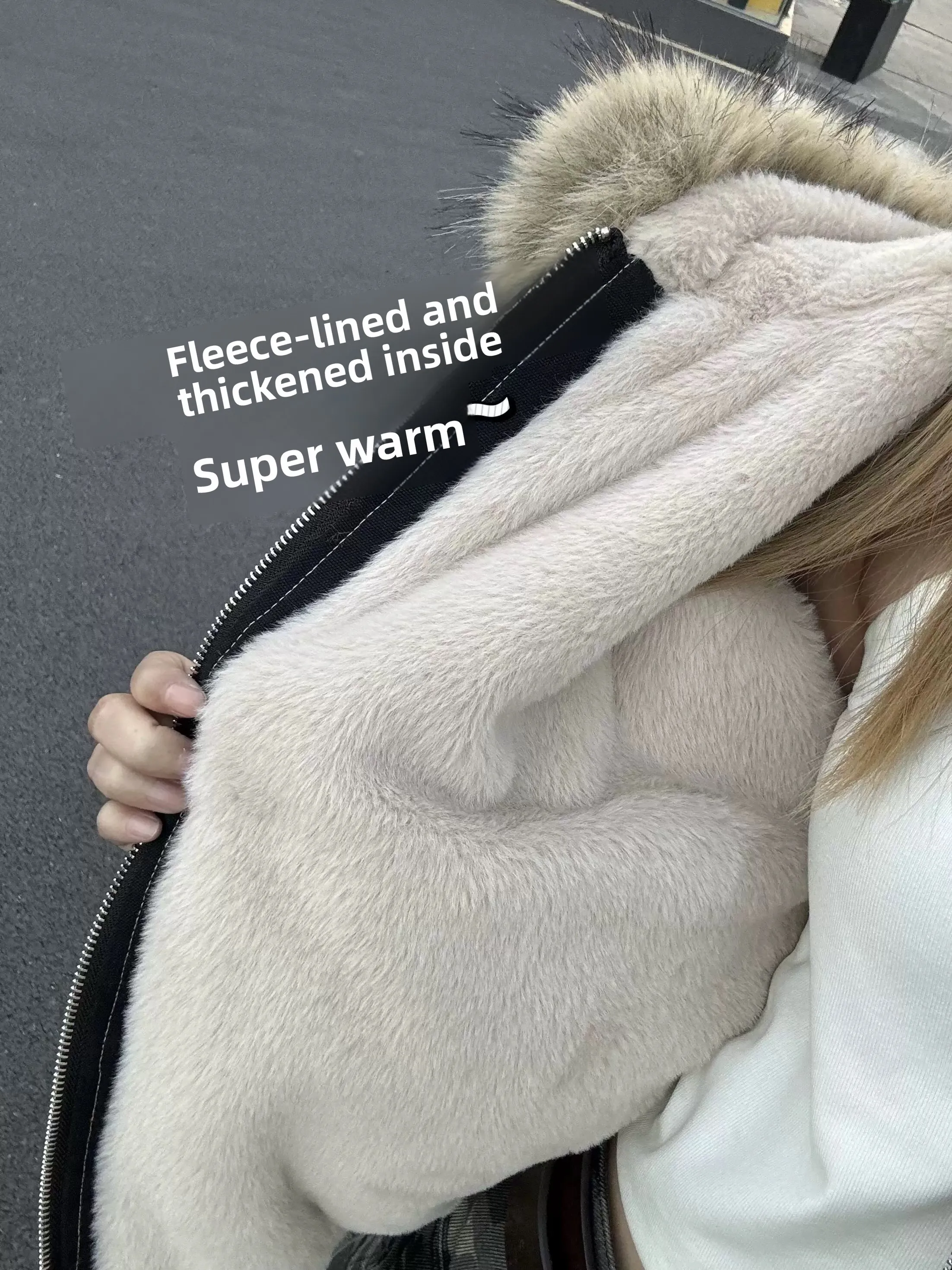 

Стеганое джато в американском стиле ретро, женское свободное хлопковое пальто с меховым воротником, винтажное пальто на молнии с застежкой-молнией для поездок на работу