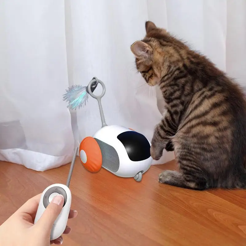 Dropshipping Smart Cat Toy Automatic Moving Remote Controlled Toy Car for Cats Dogs Interactive Playing Training Pet Supplies