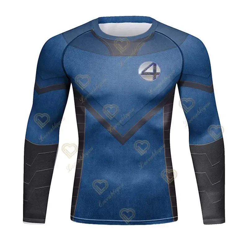 Superhero Spiderman Compression Shirts Men Sport Long Sleeve T-shirt Sportswear Rashgard Jersey Gym Fitness T Shirt Men T Shirt