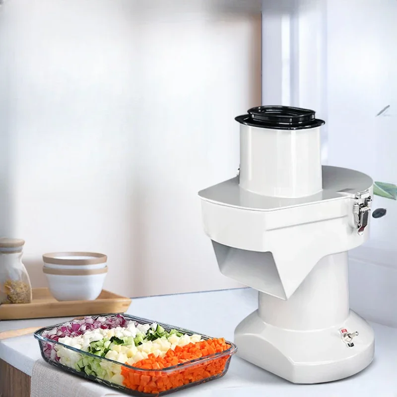 Dicing machine, commercial electric multifunctional vegetable slicer, radish, potato , shredding, and slicing