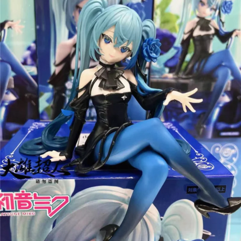 オリジナル風流ボーカロイド初音ミクブルーローズアクションフィギュア花の妖精アニメフィギュアコレクションモデル装飾装飾品おもちゃ