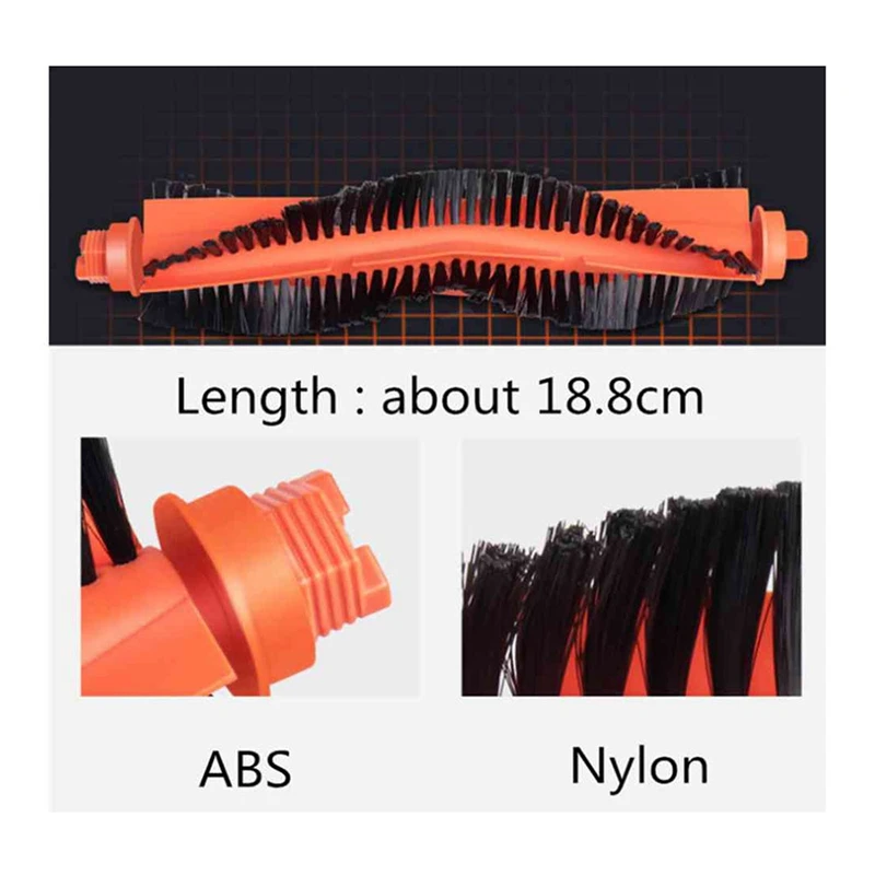 掃除機ロボット部品XiaomiMi,メインロール,サイドブラシ,空気フィルター,布,stytj02ym,6個