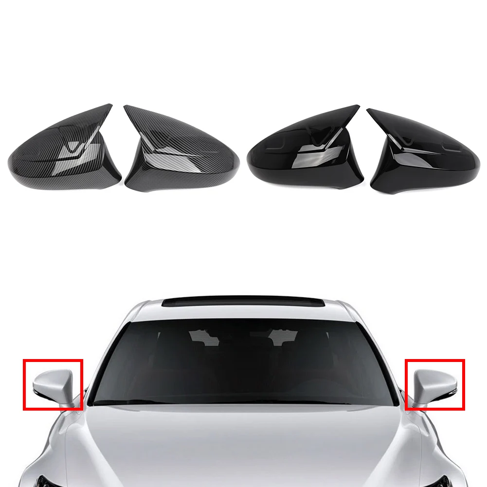1Pair Car Rearview Side Wing Mirror Cover Cap Replacement ABS Plastic For Lexus IS200 IS250 IS300 IS350 2014-2020 LHD Only
