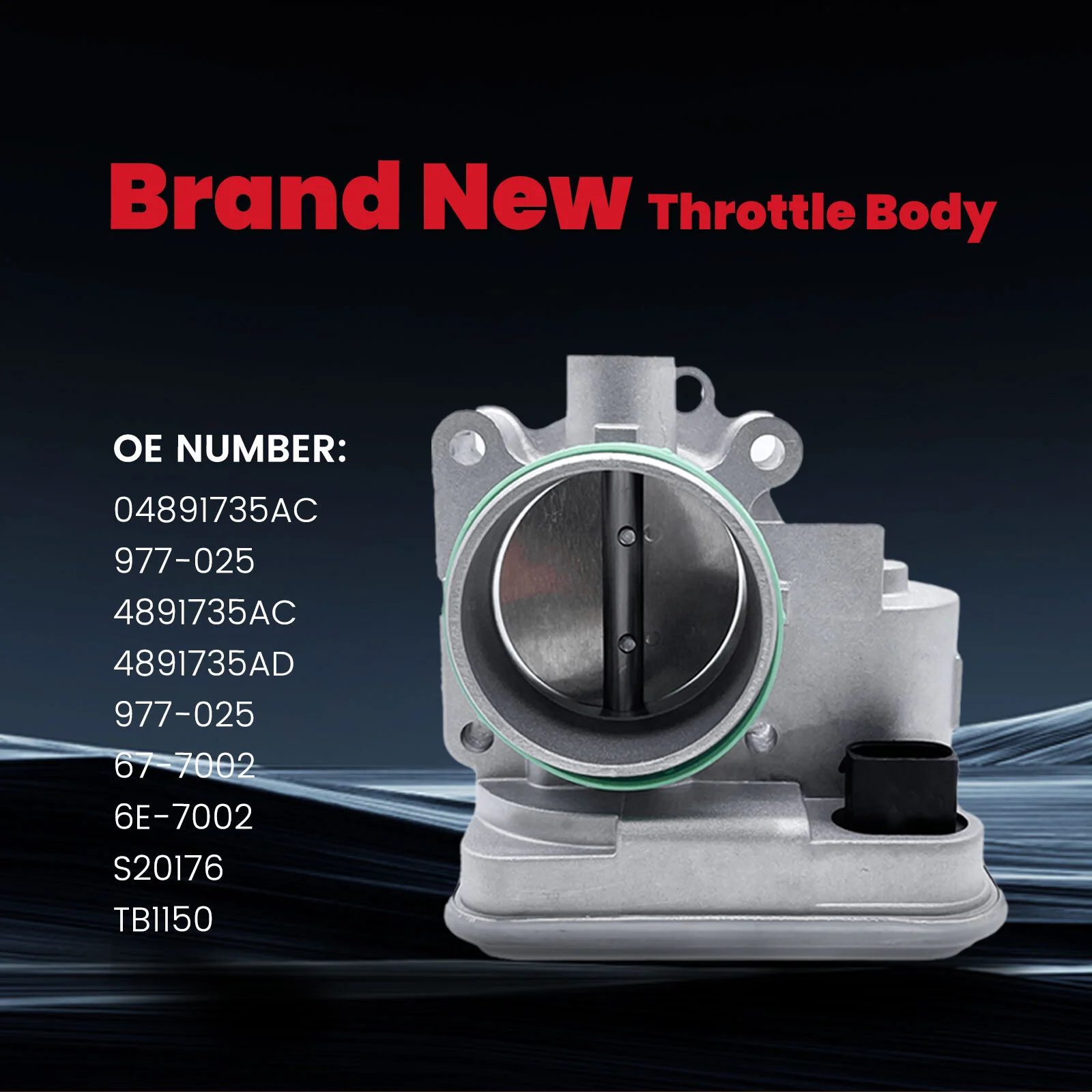 

Throttle Body Assembly For DODGE AVENGER JOURNEY CALIBER JEEP PATRIOT COMPASS CHRYSLER 200 SEBRING 04891735AC