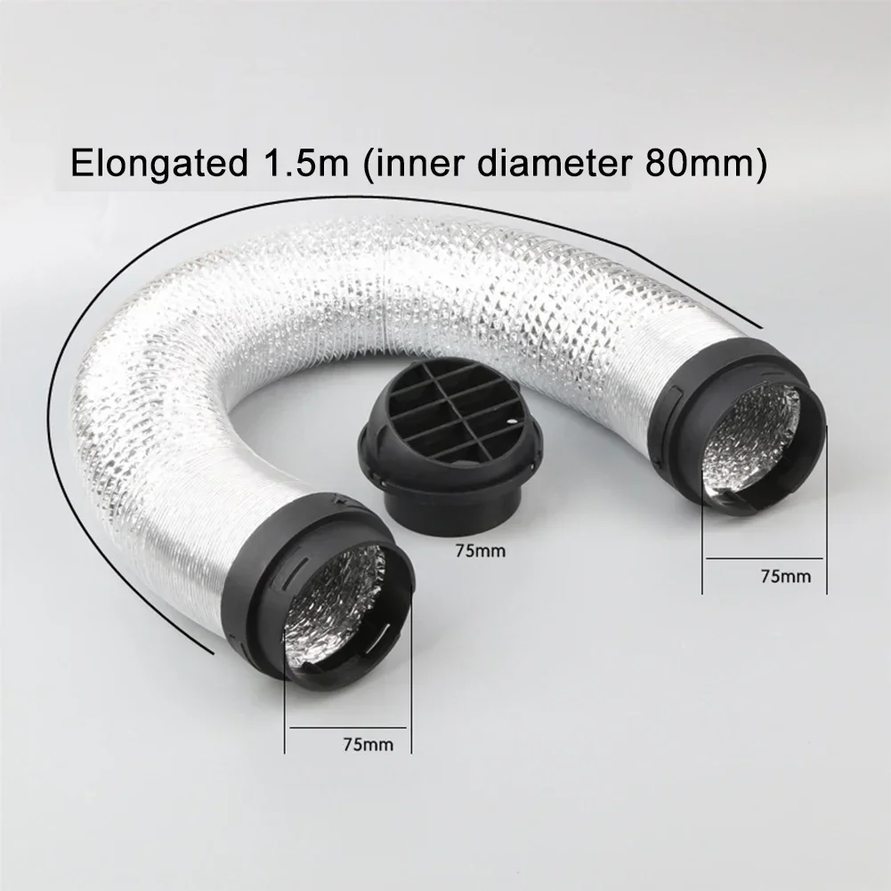 75mm Diesel Heater Duct Ventilation Auxiliary Duct Flexible Duct Extension 2024 Hot Sale Brand. New And High Quality